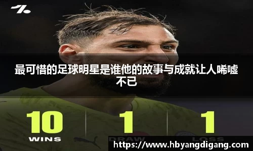 最可惜的足球明星是谁他的故事与成就让人唏嘘不已
